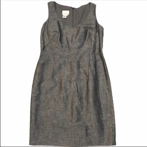 Donna Morgan Gray Midi Sheath Dress Size 6